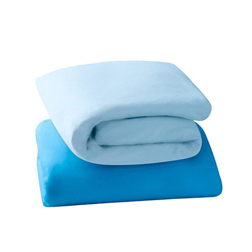Clevamama Set cearceaf cu elastic 120cm x 60cm bleu