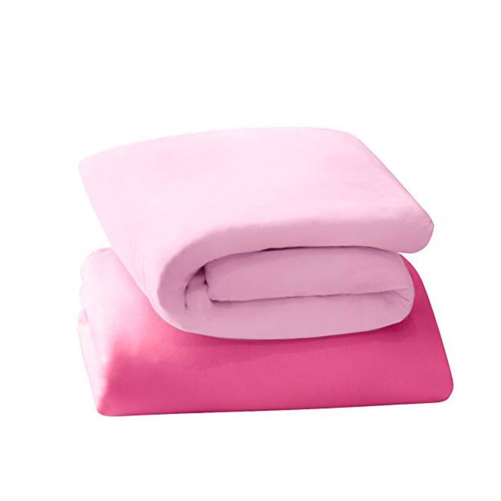 Clevamama Set cearceaf cu elastic 120cm x 60cm roz