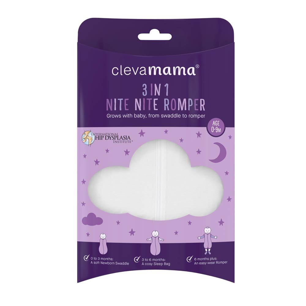 Clevamama Sistem de infasare pentru bebelusi 3 in 1 alb