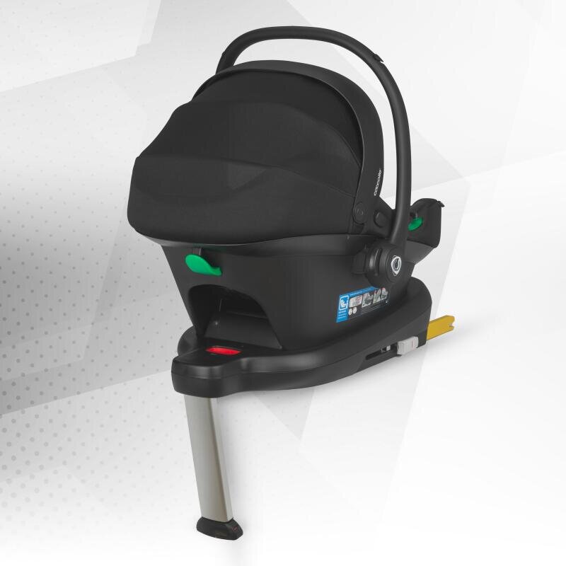 COCCOLLE Carucior modular 4 in 1 pentru copii Serry Moss Green cu Scoica auto iSize Knox Black si Baza isofix iSize Knox