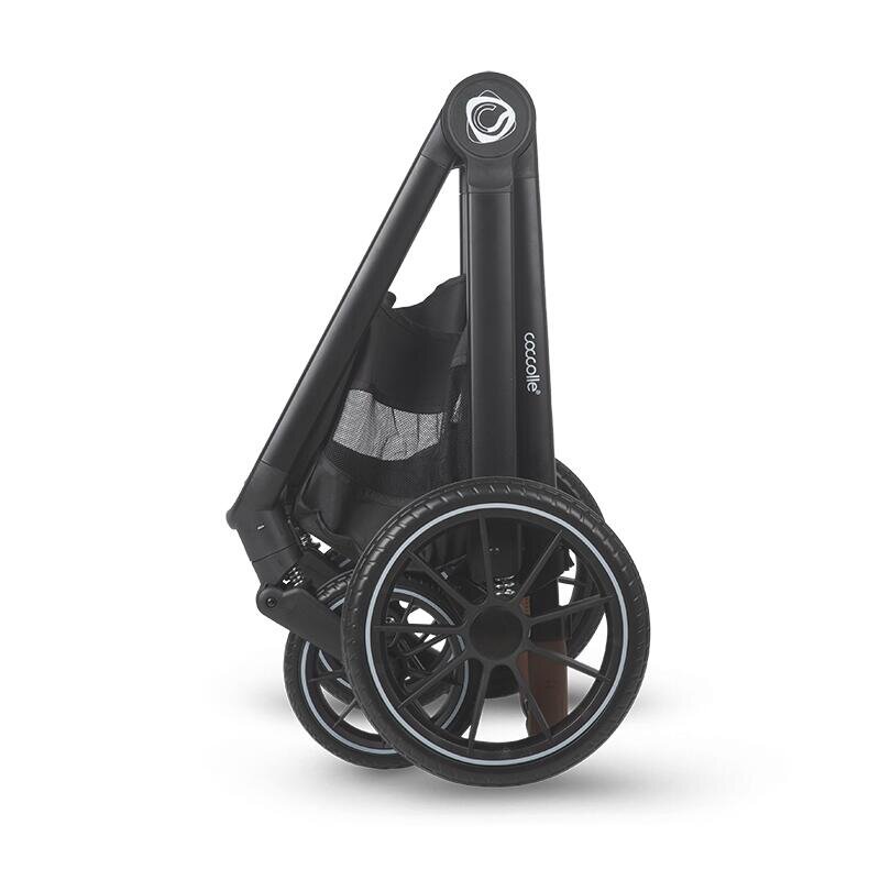 COCCOLLE Carucior pentru copii Aspen Moss Green modular 4 in 1 cu scoica auto iSize Knox Black si baza isofix iSize Knox