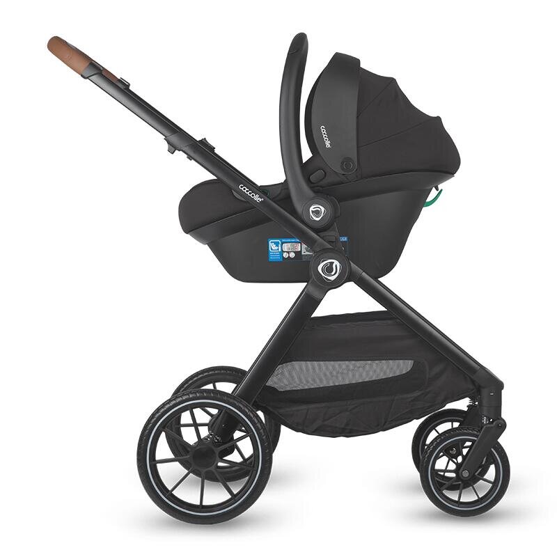 COCCOLLE Carucior pentru copii Aspen Moss Green modular 4 in 1 cu scoica auto iSize Knox Black si baza isofix iSize Knox