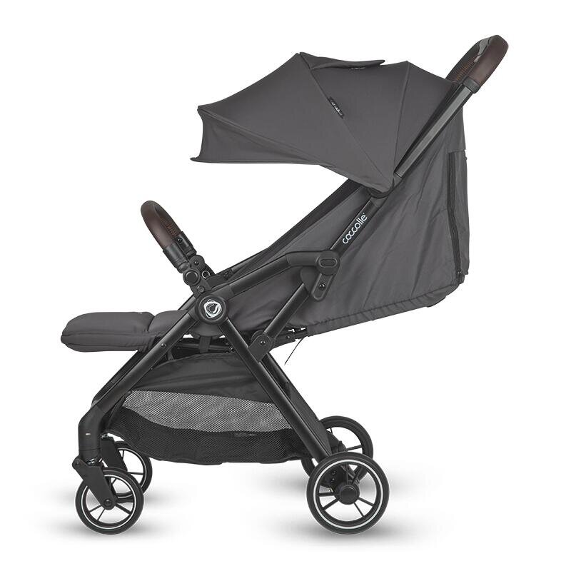 COCCOLLE Carucior sport cu pliere compacta automata Arella Cadru aluminiu Roti detasabile Spatar reglabil Prrotectie UV Centura de siguranta in 5 puncte Copertina extensibila Ventilatie Sarcina maxima 22 kg Dark Pear