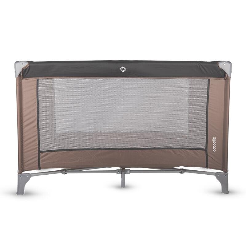 COCCOLLE Patut pliabil cu un singur nivel de inaltime Notte Geanta transport inclusa Dimenisune interioara 120x60 cm Ideal pentru calatorii Foarte compact la pliere Dessert Taupe