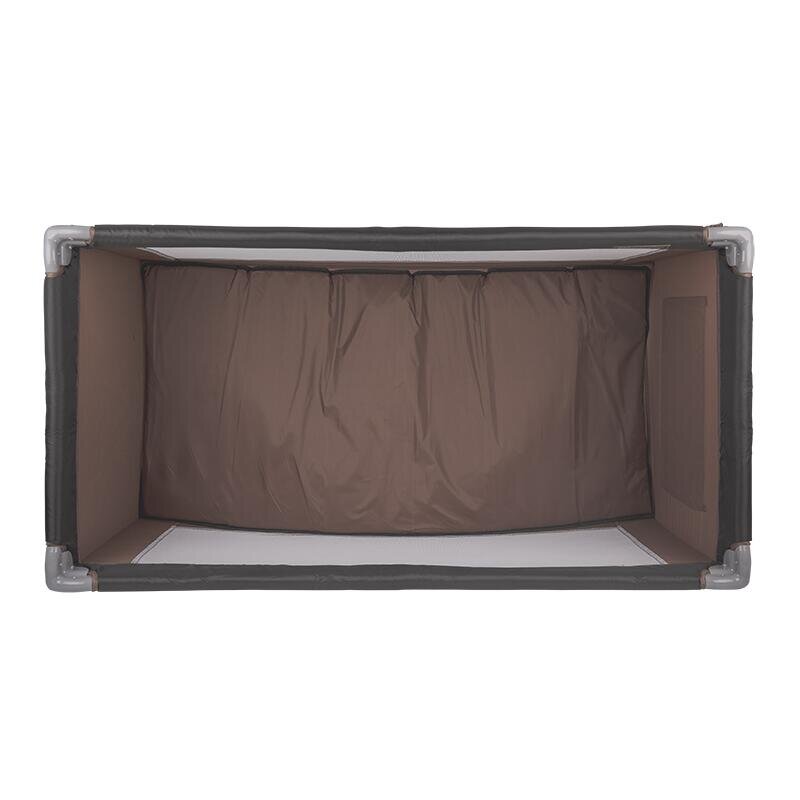 COCCOLLE Patut pliabil cu un singur nivel de inaltime Notte Geanta transport inclusa Dimenisune interioara 120x60 cm Ideal pentru calatorii Foarte compact la pliere Dessert Taupe