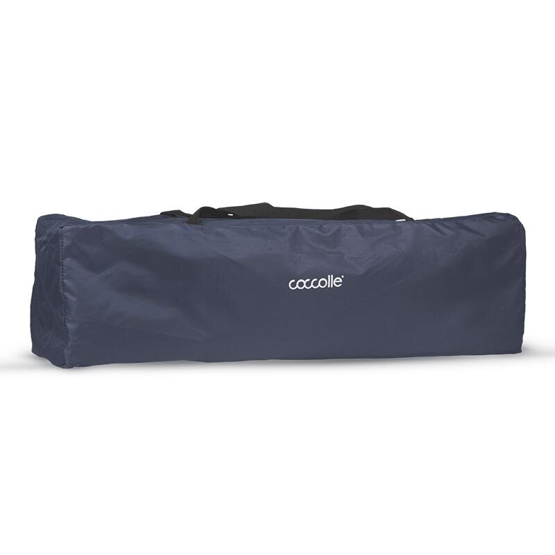 COCCOLLE Patut pliabil cu un singur nivel de inaltime Notte Geanta transport inclusa Dimenisune interioara 120x60 cm Ideal pentru calatorii Foarte compact la pliere Jet Black