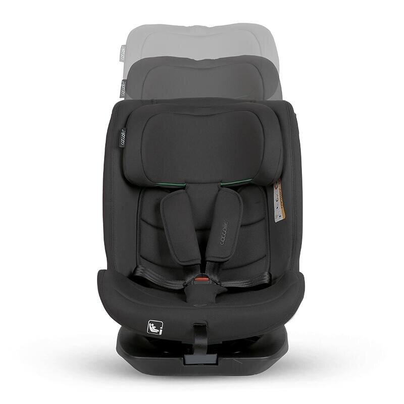 COCCOLLE Scaun auto iSize 40-150 cm Nobi Diamond Black cu Isofix pozitie somn Tetiera reglabila Rotativ Insert nou nascut