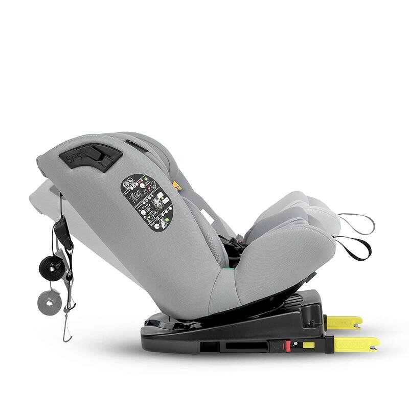 COCCOLLE Scaun auto iSize 40-150 cm Nobi Misty Grey cu Isofix pozitie somn Tetiera reglabila Rotativ Insert nou nascut