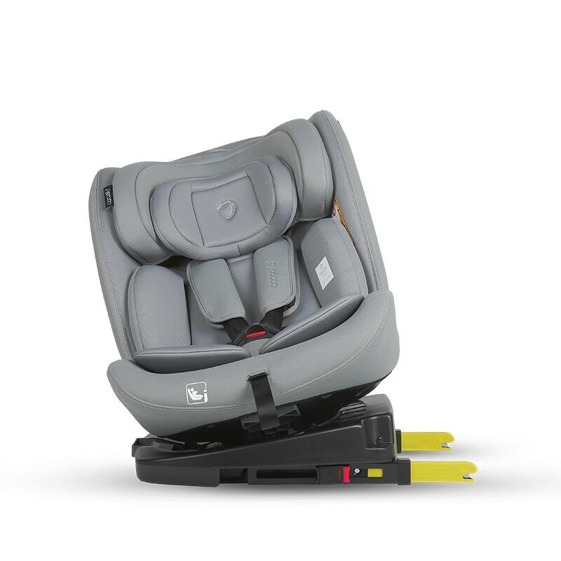 COCCOLLE Scaun auto iSize 40-150 cm Nobi Misty Grey cu Isofix pozitie somn Tetiera reglabila Rotativ Insert nou nascut