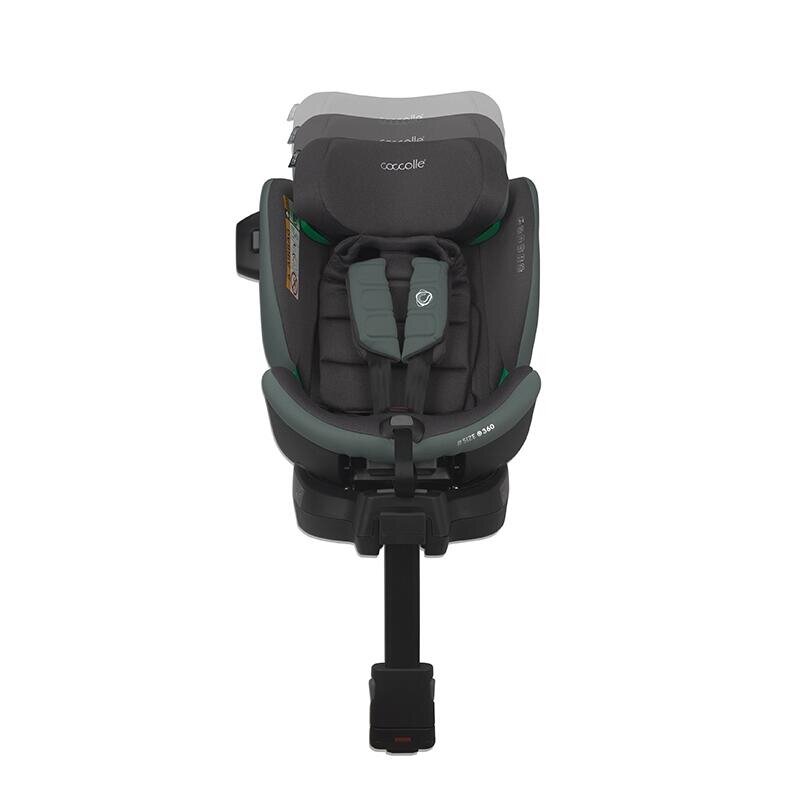 COCCOLLE Scaun auto iSize Mago Greenstone 40-150 cm isofix picior de fixare rotire 360 grade tetiera reglabila