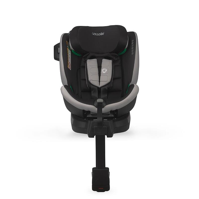 COCCOLLE Scaun auto iSize Mago Jet Black 40-150 cm isofix picior de fixare rotire 360 grade tetiera reglabila
