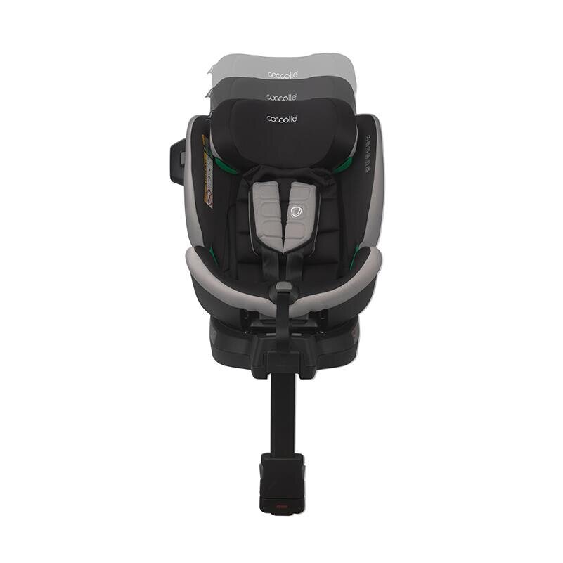 COCCOLLE Scaun auto iSize Mago Jet Black 40-150 cm isofix picior de fixare rotire 360 grade tetiera reglabila