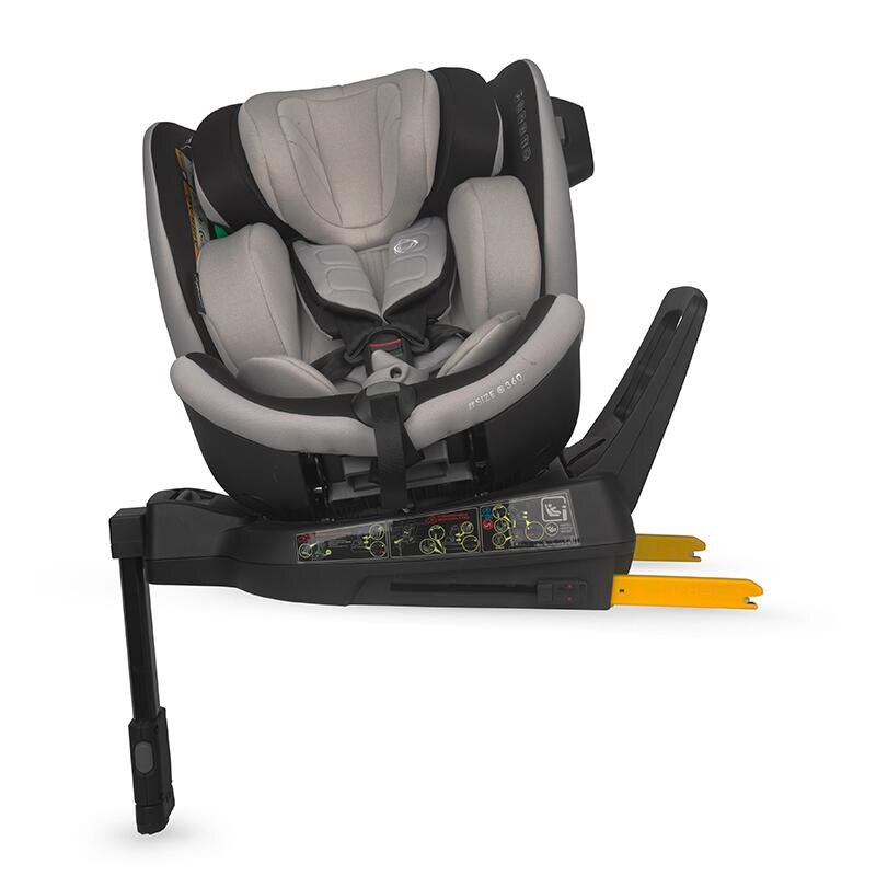 COCCOLLE Scaun auto iSize Mago Jet Black 40-150 cm isofix picior de fixare rotire 360 grade tetiera reglabila