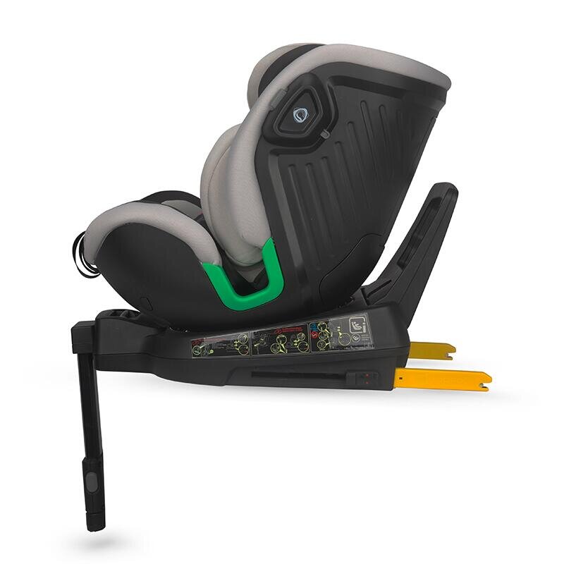 COCCOLLE Scaun auto iSize Mago Jet Black 40-150 cm isofix picior de fixare rotire 360 grade tetiera reglabila