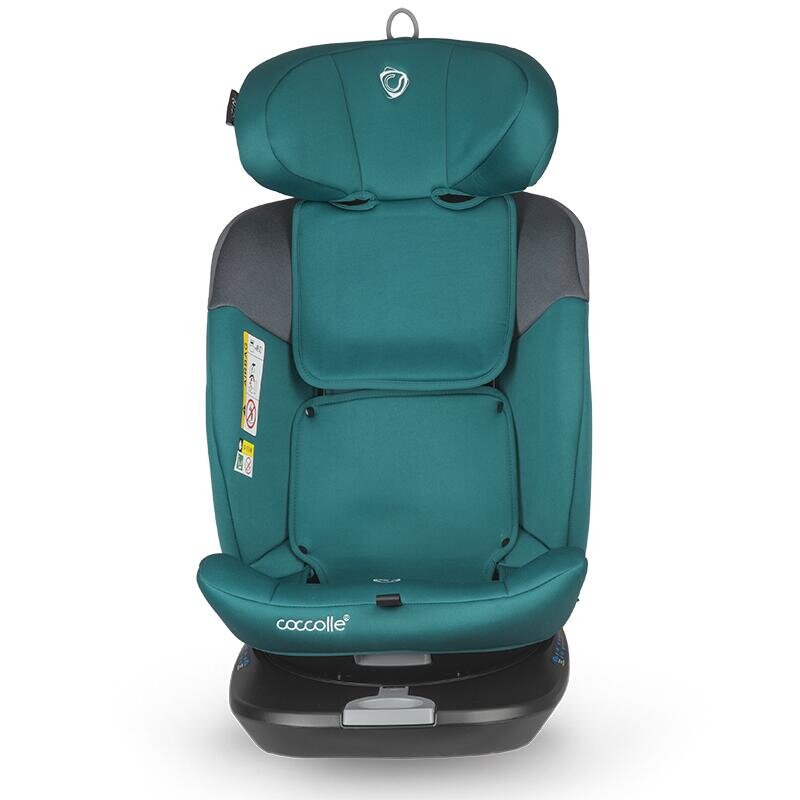 COCCOLLE Scaun auto rotativ cu Isofix Atira iSize R129 pentru copii de 40-150 cm sau 0-36 kg Top Tether Centuri in 5 puncte Pozitie de somn Tetiera reglabila Carcasa ranforsata metalic Cu spuma de memorie in 3 straturi
