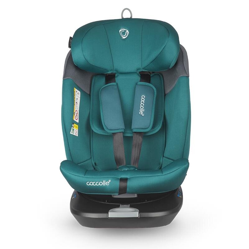 COCCOLLE Scaun auto rotativ cu Isofix Atira iSize R129 pentru copii de 40-150 cm sau 0-36 kg Top Tether Centuri in 5 puncte Pozitie de somn Tetiera reglabila Carcasa ranforsata metalic Cu spuma de memorie in 3 straturi