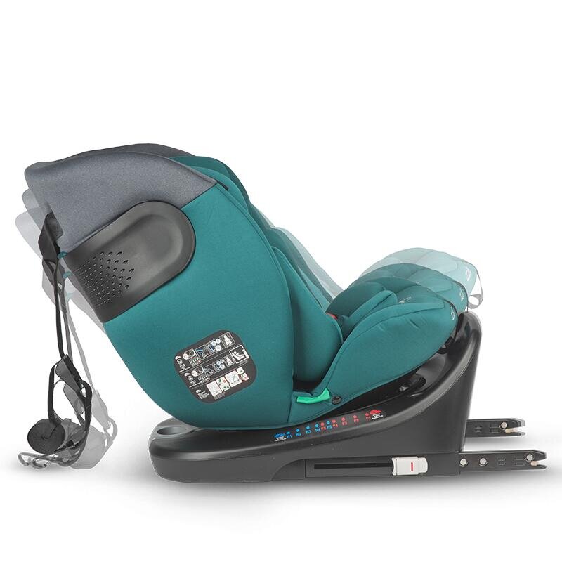 COCCOLLE Scaun auto rotativ cu Isofix Atira iSize R129 pentru copii de 40-150 cm sau 0-36 kg Top Tether Centuri in 5 puncte Pozitie de somn Tetiera reglabila Carcasa ranforsata metalic Cu spuma de memorie in 3 straturi