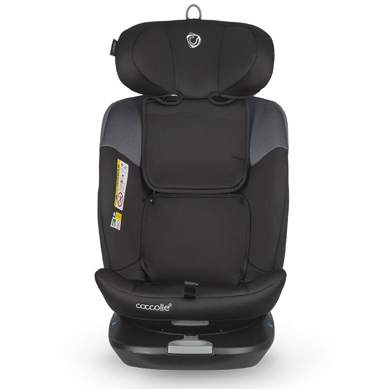 COCCOLLE Scaun auto rotativ cu Isofix Atira iSize R129 pentru copii de 40-150 cm sau 0-36 kg Top Tether Centuri in 5 puncte Pozitie de somn Tetiera reglabila Carcasa ranforsata metalic Cu spuma de memorie in 3 straturi
