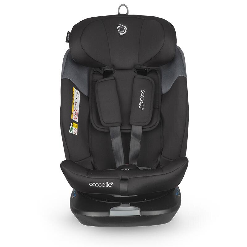 COCCOLLE Scaun auto rotativ cu Isofix Atira iSize R129 pentru copii de 40-150 cm sau 0-36 kg Top Tether Centuri in 5 puncte Pozitie de somn Tetiera reglabila Carcasa ranforsata metalic Cu spuma de memorie in 3 straturi
