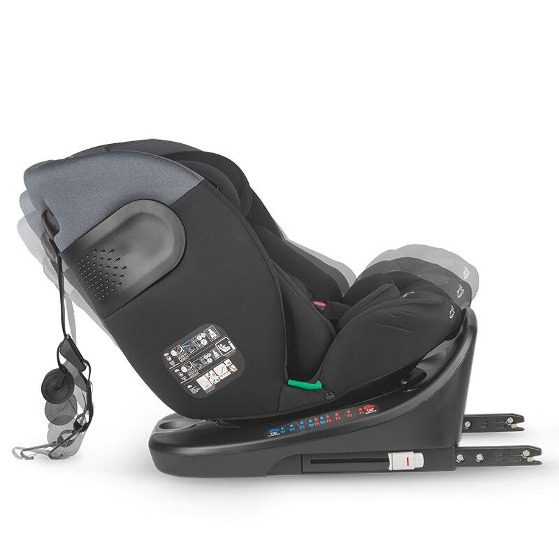 COCCOLLE Scaun auto rotativ cu Isofix Atira iSize R129 pentru copii de 40-150 cm sau 0-36 kg Top Tether Centuri in 5 puncte Pozitie de somn Tetiera reglabila Carcasa ranforsata metalic Cu spuma de memorie in 3 straturi