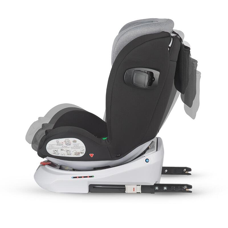 COCCOLLE Scaun auto rotativ cu isofix Lyra Greystone I-size 40-150 cm 0-12 ani omologat R129 Top Tether Pozitie somn Protectie impact lateral