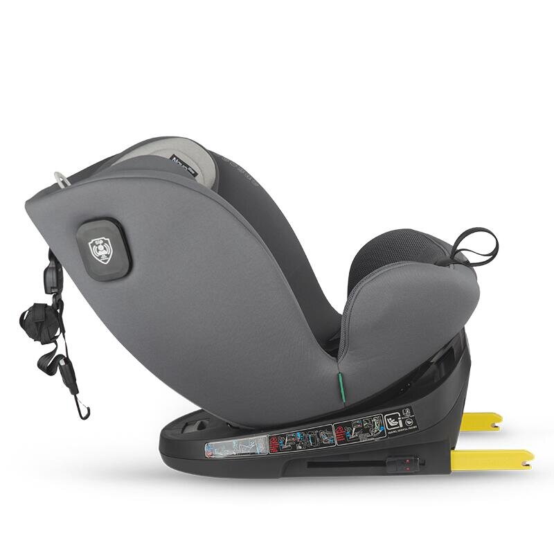 COCCOLLE Scaun auto rotativ cu Isofix Nova iSize 40-150 cm 0-12 ani omologat R129 Top Tether Insert nou nascut Tetiera reglabila Protectie impact lateral Pozitie de somn Moonlit Grey