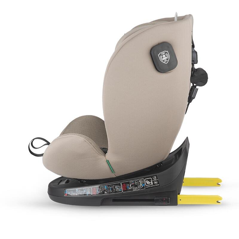 COCCOLLE Scaun auto rotativ cu Isofix Nova iSize 40-150 cm 0-12 ani omologat R129 Top Tether Insert nou nascut Tetiera reglabila Protectie impact lateral Pozitie de somn Sand Beige