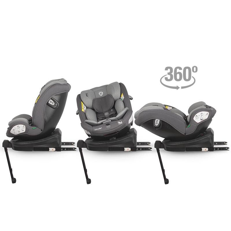 COCCOLLE Scaun auto rotativ cu Isofix Sidra iSize Premium Line Diamond black 40-150 cm0-12 ani4 pozitii de inclinareTetiera reglabilaPozitie somnHusa detasabilaSistem antibascularePicior de fixareOmologat R129