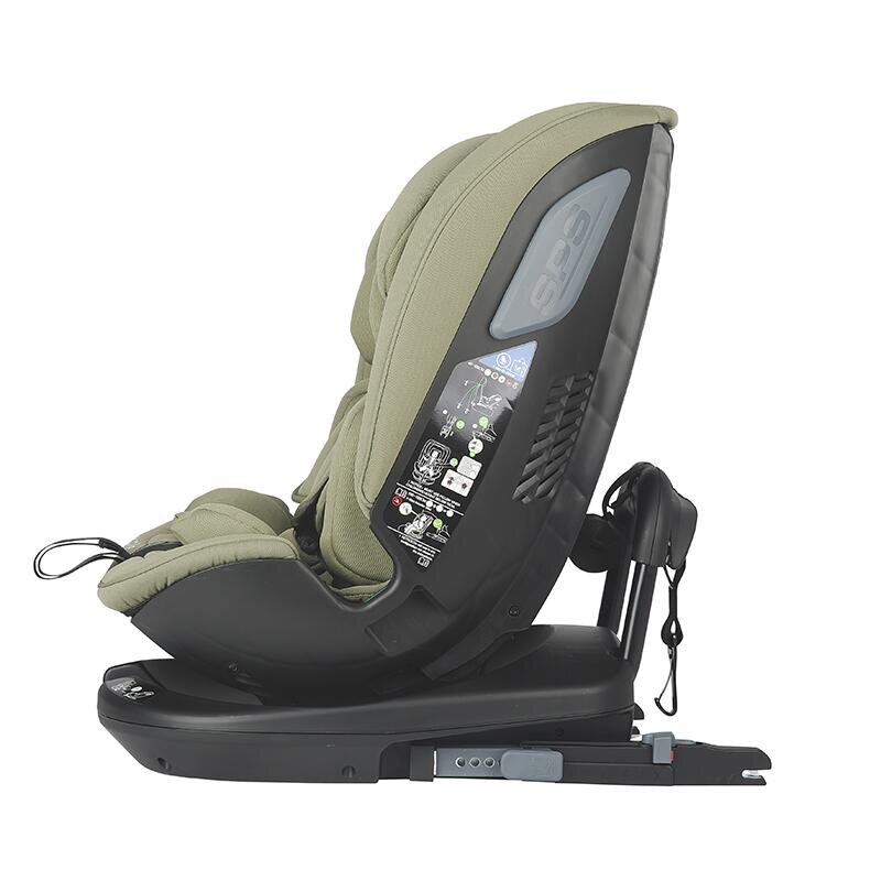 COCCOLLE Scaun auto rotativ iSize Velsa Moss Green cu isofix top-tether protectie la impact lateral reglabil
