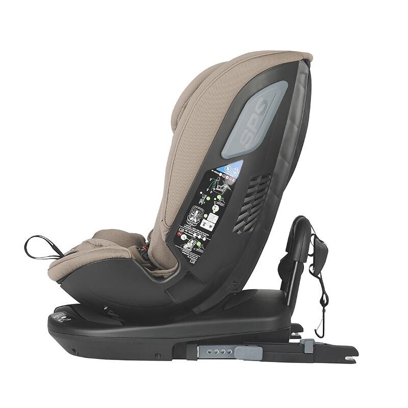 COCCOLLE Scaun auto rotativ iSize Velsa Taupe Brown cu isofix top-tether protectie la impact lateral reglabil