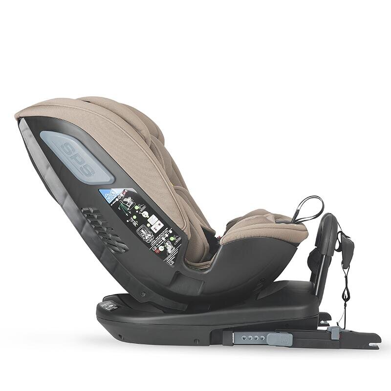 COCCOLLE Scaun auto rotativ iSize Velsa Taupe Brown cu isofix top-tether protectie la impact lateral reglabil
