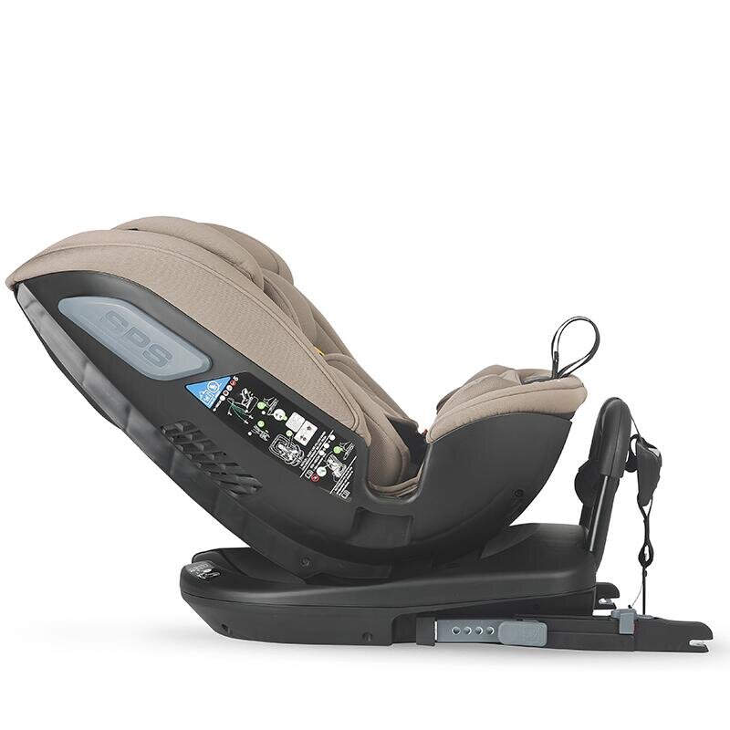 COCCOLLE Scaun auto rotativ iSize Velsa Taupe Brown cu isofix top-tether protectie la impact lateral reglabil