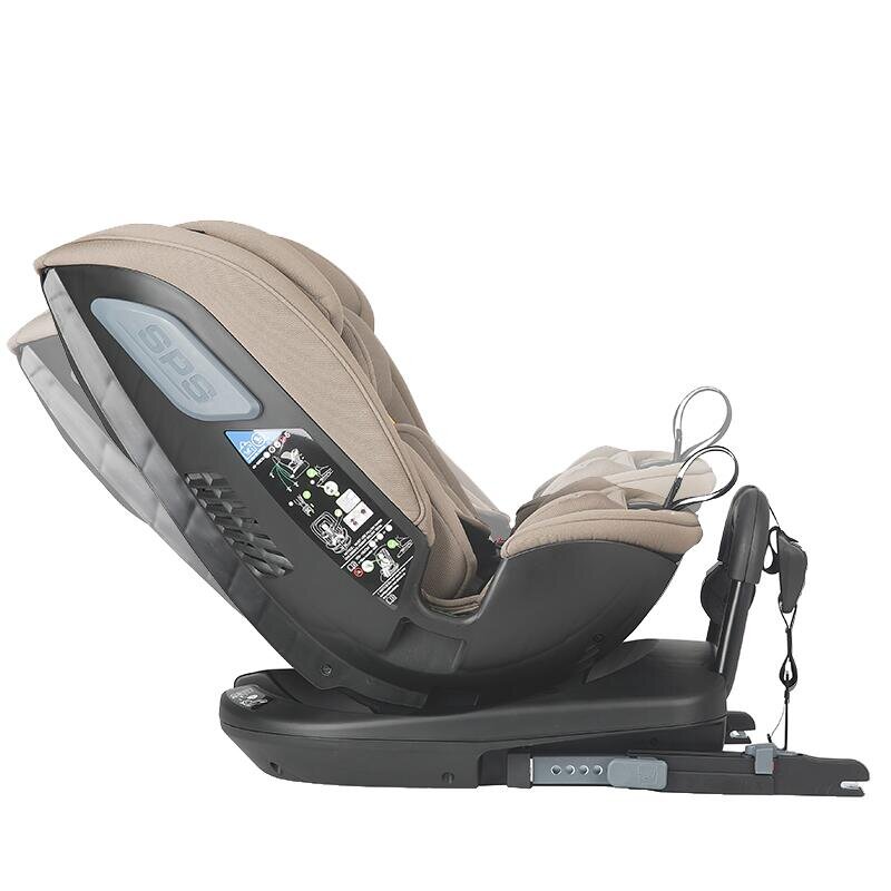 COCCOLLE Scaun auto rotativ iSize Velsa Taupe Brown cu isofix top-tether protectie la impact lateral reglabil