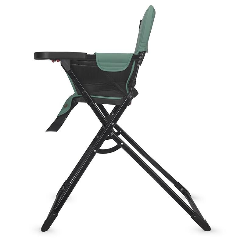 COCCOLLE Scaun de masa pentru copii Miso Tavita detasabila Pliabil la buton Sezut cu spatiu generos Material lavabil Pana la 15 kg Emerald Green
