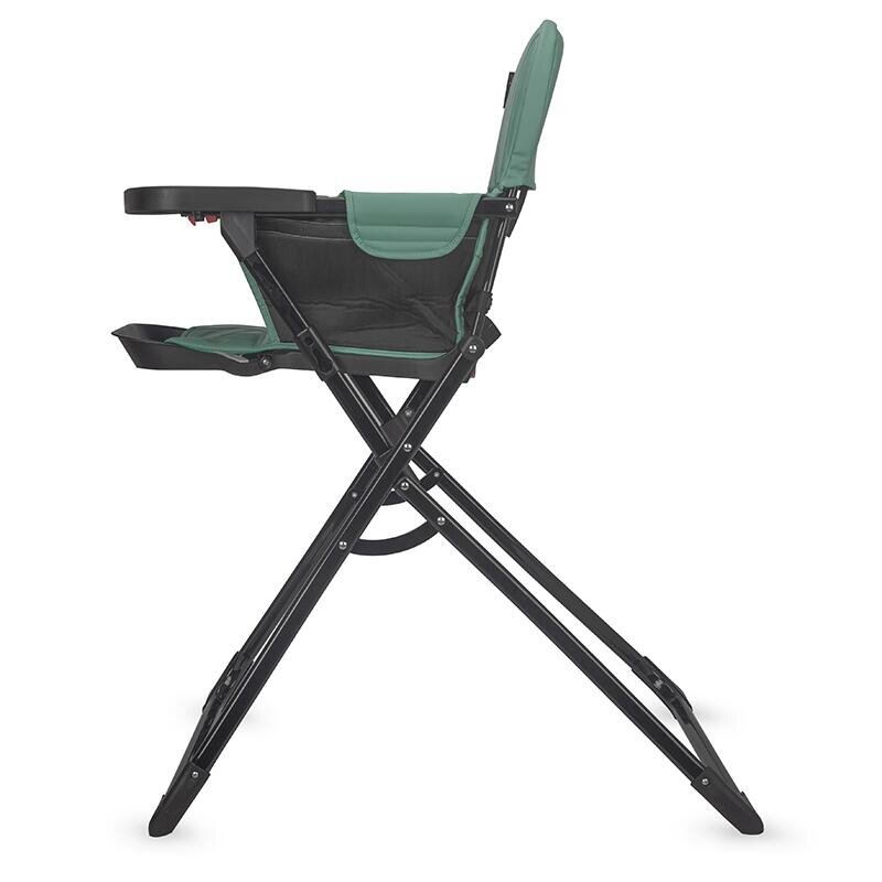 COCCOLLE Scaun de masa pentru copii Miso Tavita detasabila Pliabil la buton Sezut cu spatiu generos Material lavabil Pana la 15 kg Emerald Green