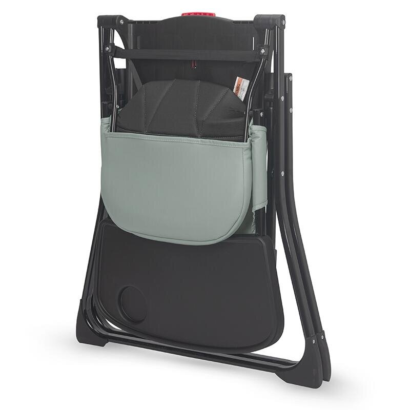 COCCOLLE Scaun de masa pentru copii Miso Tavita detasabila Pliabil la buton Sezut cu spatiu generos Material lavabil Pana la 15 kg Greystone