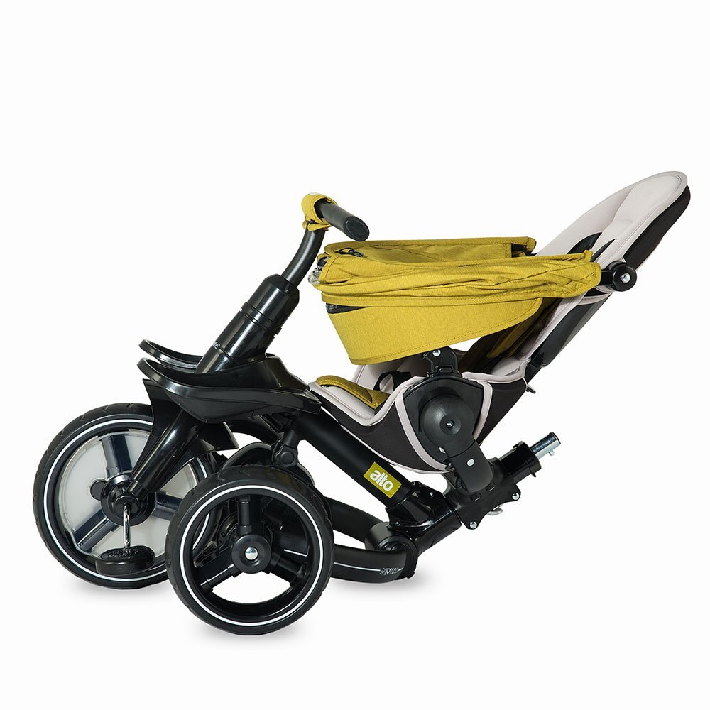 COCCOLLE Tricicleta pentru copii Alto Red multifunctionala pliabila cu spatar ajustabil in doua pozitii roti Eva si greutate maxima admisa 25 kg