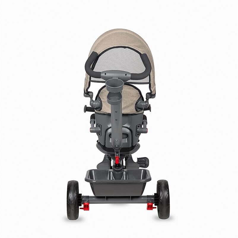 COCCOLLE Tricicleta pentru copii Primo Lunar rock multifunctionala cu sezut reversibil cu suport de picioare roti din spuma Eva copertina cu protectie UV si suport de pahar