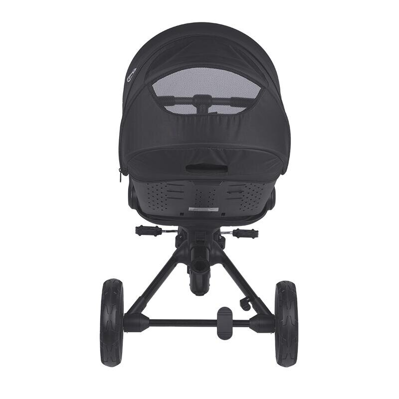 COCCOLLE Tricicleta pentru copii Urbio Plus Jet Black ultrapliabila scaun rotativ controlul directiei greutate admisa 25 kg