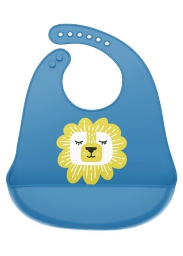 Coccorito Bavetica silicon Leu albastru