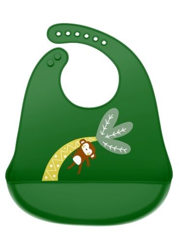Coccorito Bavetica silicon Maimuta verde