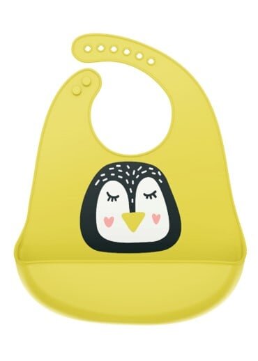 Coccorito Bavetica silicon Pinguin galben