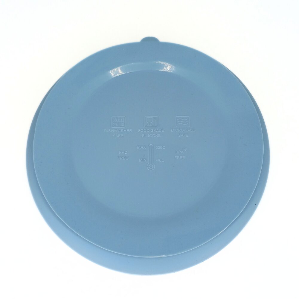 Coccorito Farfurie rotunda din silicon compartimentata Blue