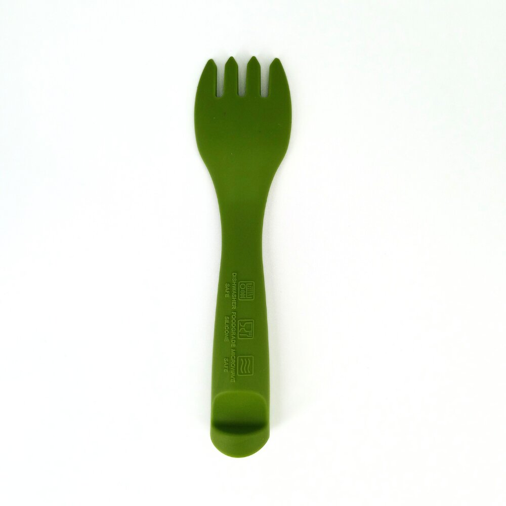 Coccorito Furculita din silicon Green