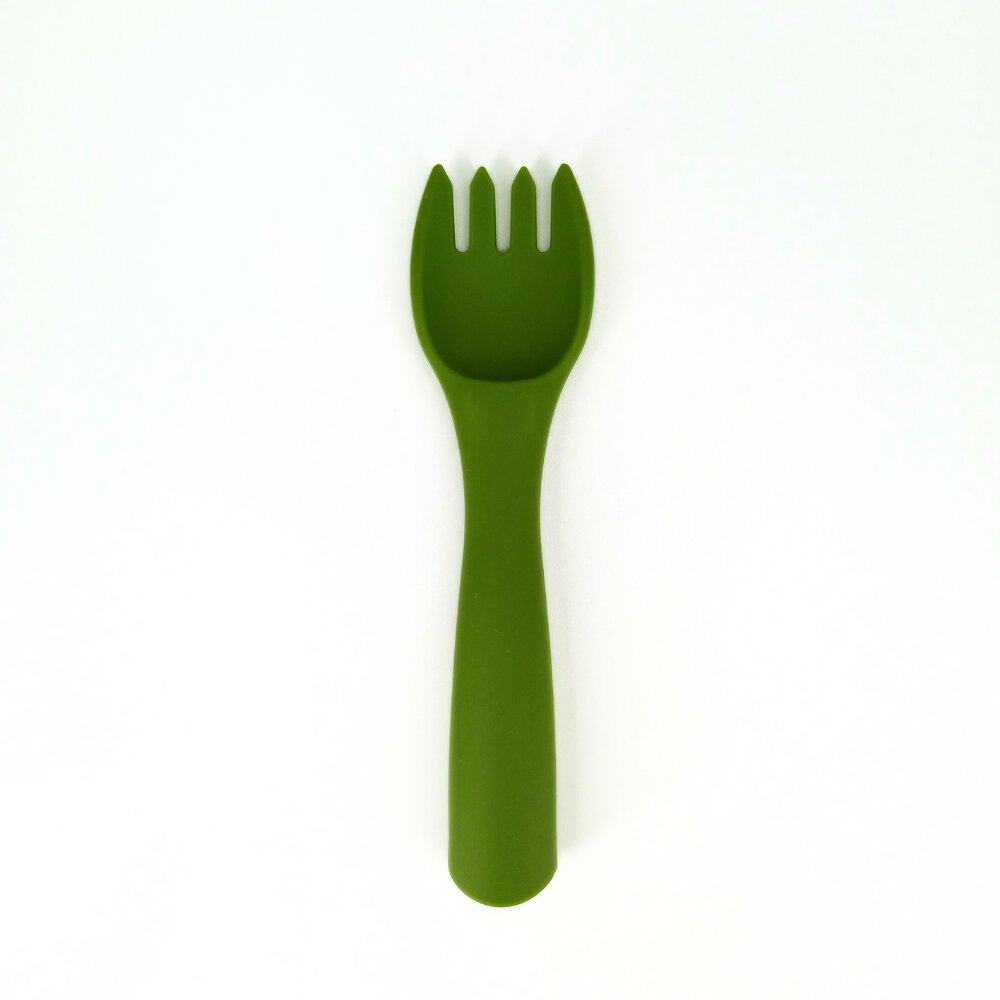Coccorito Furculita din silicon Green