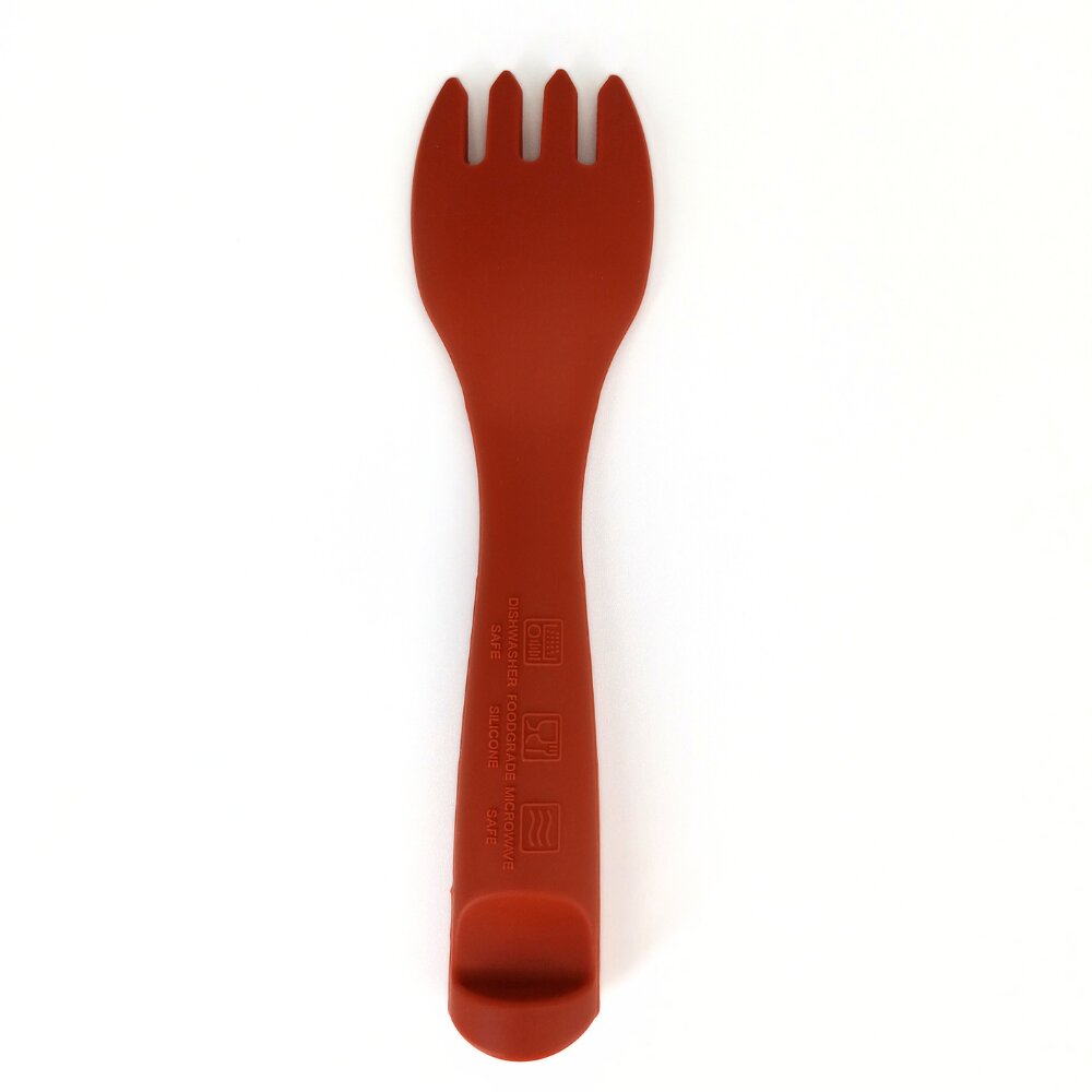 Coccorito Furculita din silicon Red