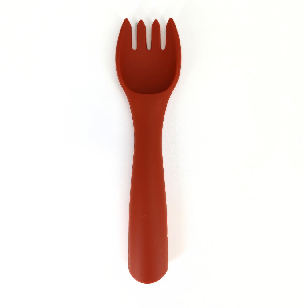 Coccorito Furculita din silicon Red