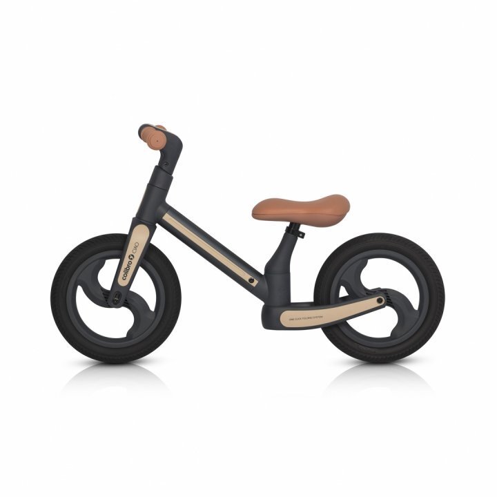 Colibro Bicicleta de echilibru pentru copii fara pedale pliabila cu scaunelul si ghidonul reglabile pe inaltime cu roti din cauciuc de 12 inch Ciao Forest Green