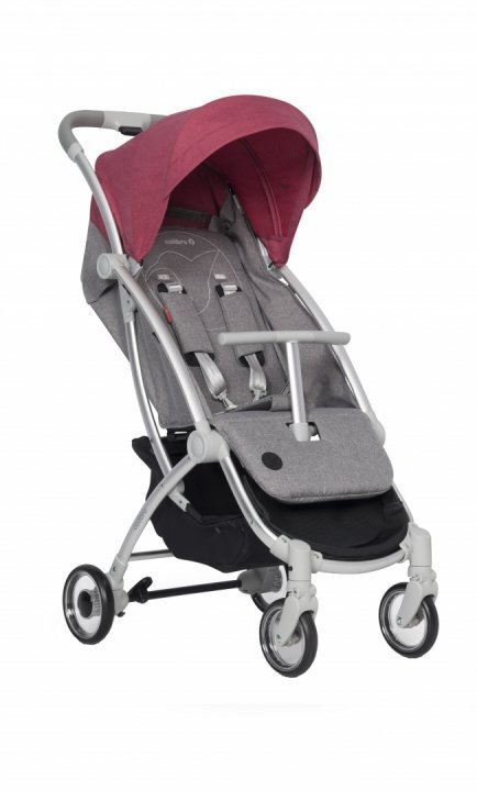 Colibro Carucior sport cu pliere compacta cadru ultra usor din aluminiu cu spatar ajustabil cu Pelerina si Husa de picioruse incluse Clip Chili