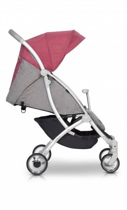 Colibro Carucior sport cu pliere compacta cadru ultra usor din aluminiu cu spatar ajustabil cu Pelerina si Husa de picioruse incluse Clip Chili